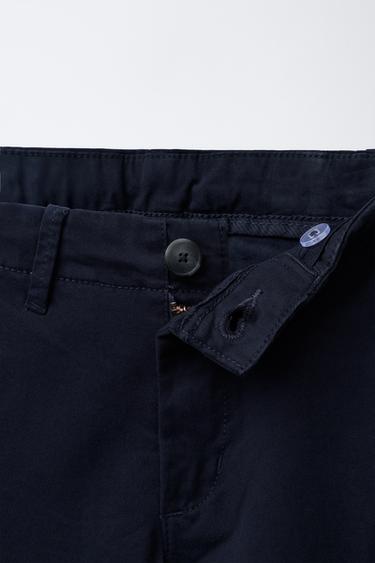 PANTALON CHINO BASIQUE - Bleu marine de Zara - Image 2