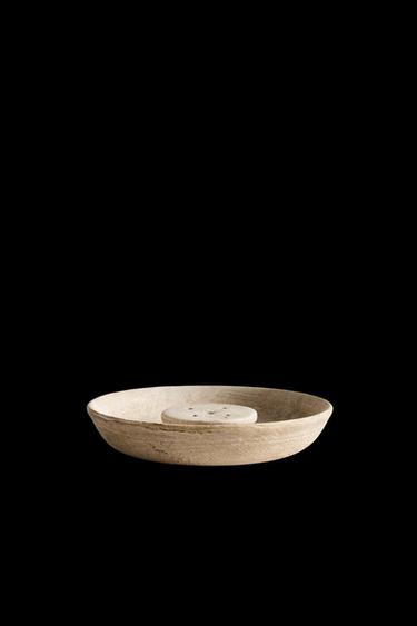 Zara CERAMIC INCENSE BURNER DISH - Mustard - Image 0