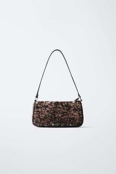 SEQUIN SHOULDER BAG - Silver by Zara - Image 4