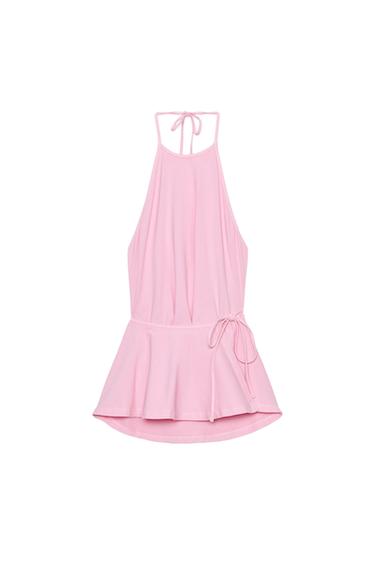 HALTER TOP WITH WAISTBAND