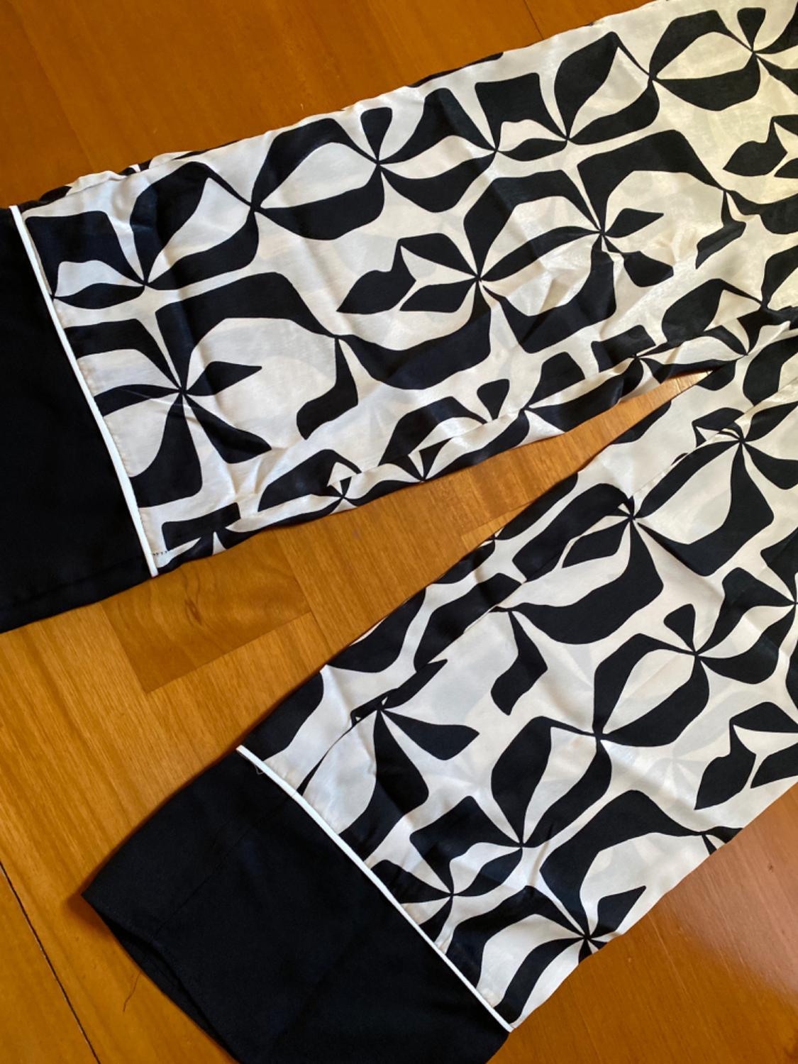 SATIN PRINT TROUSERS - Image 2