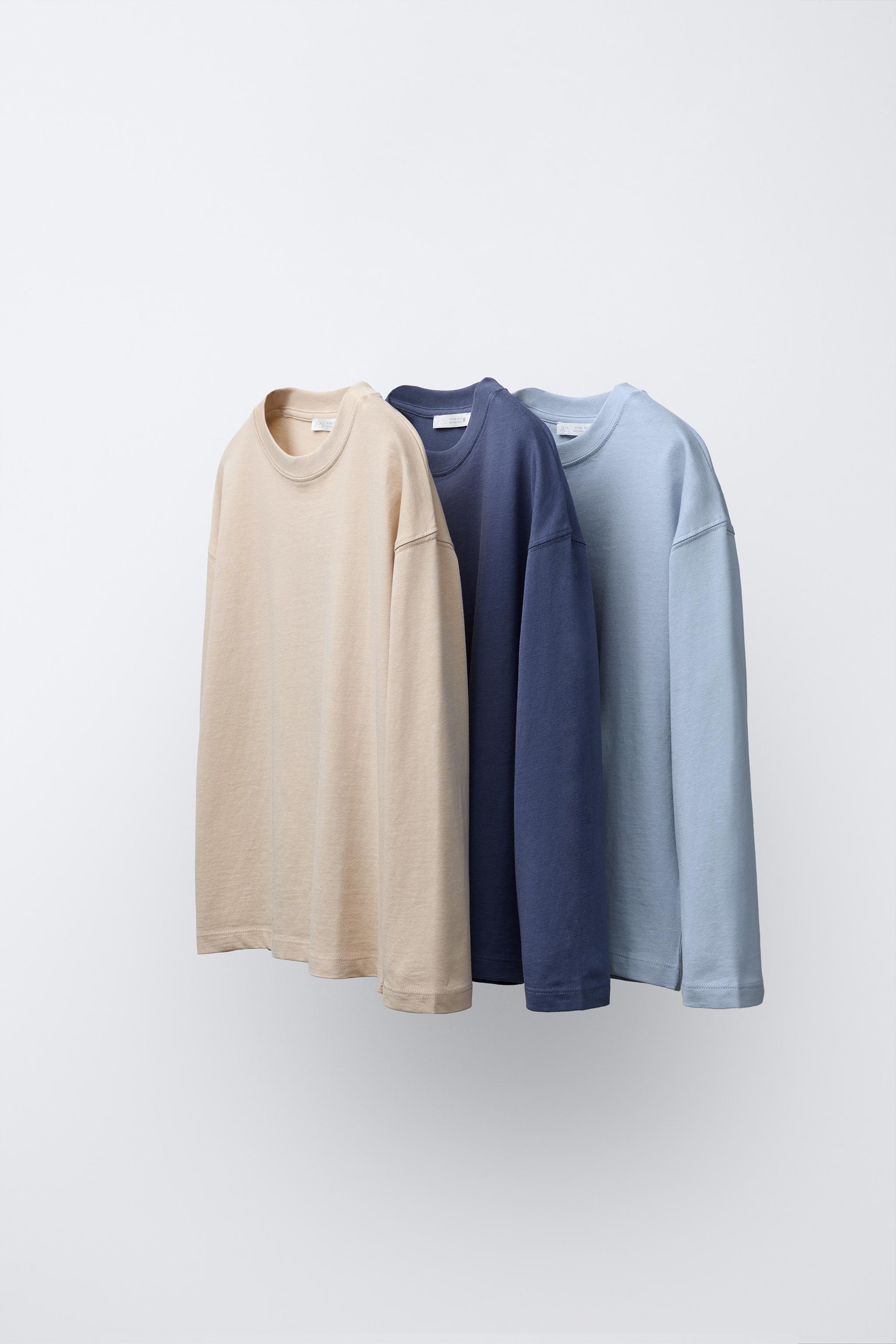 ue様 SUÉTER REGULAR FIT EM CAXEMIRA - Azul-celeste | ZARA Brasil
