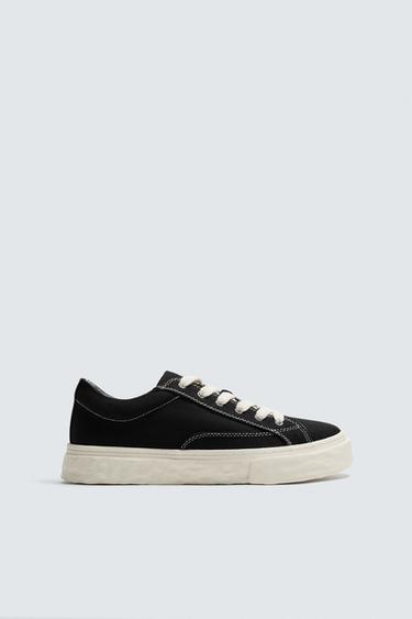 CHUNKY FABRIC TRAINERS - Black by Zara - Image 0