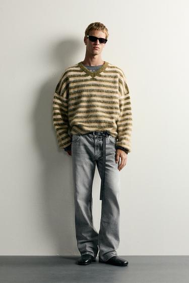 JERSEY RELAXED FIT CON LANA - Verde de Zara - Imagen 0