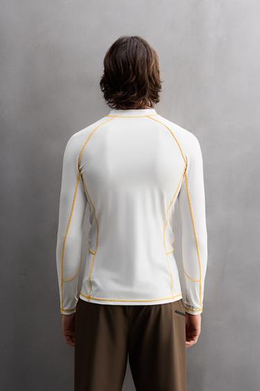 T-SHIRT DE SURF UPF40+ À MANCHES LONGUES - Blanc de Zara - Image 2