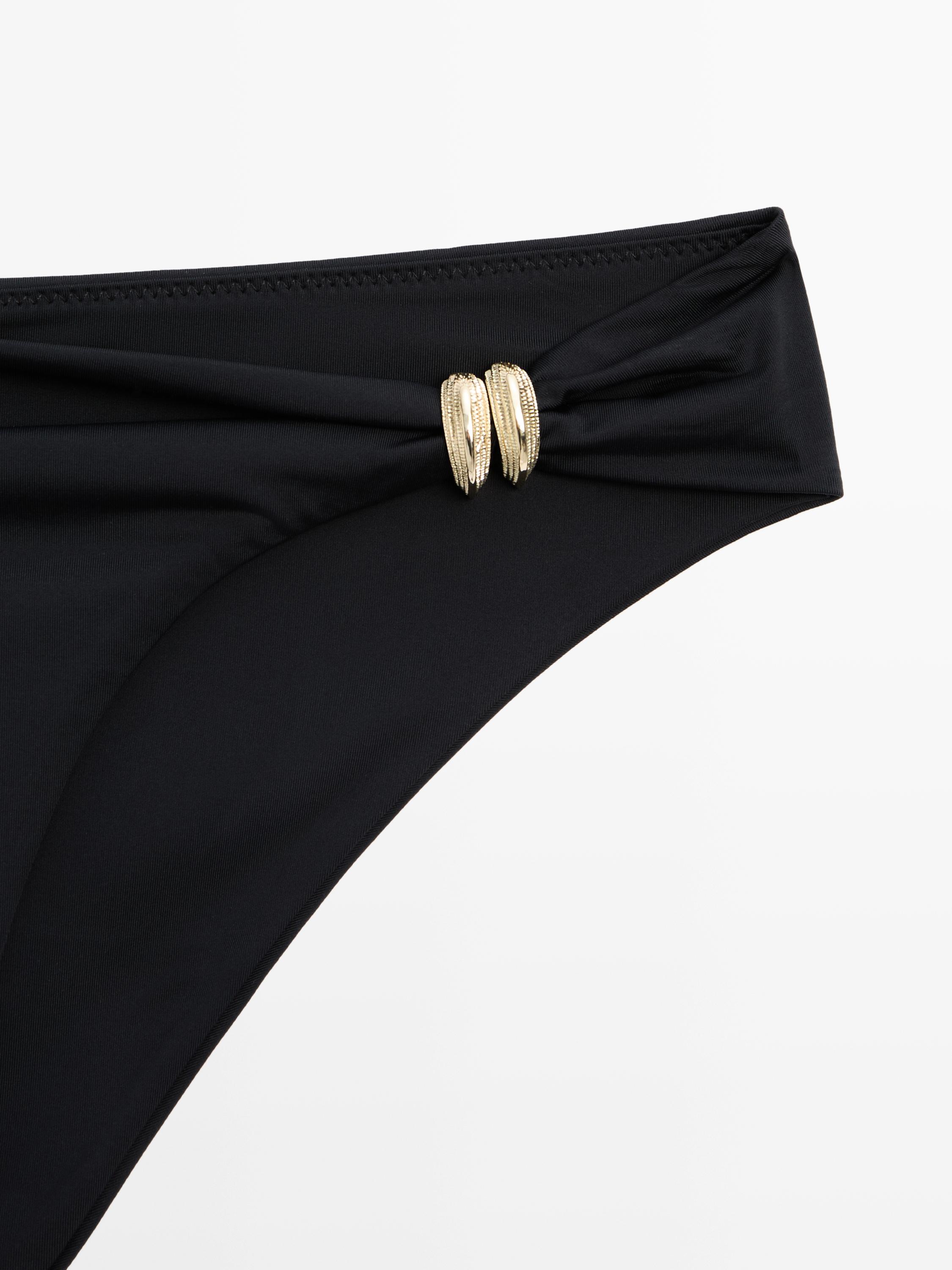 Bikini bottoms with rhinestone detail
