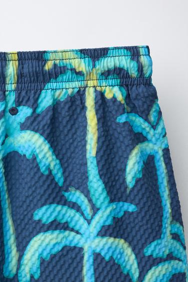 SHORT DE BAIN PALMIERS (6-14 ANS) - Bleu de Zara - Image 3