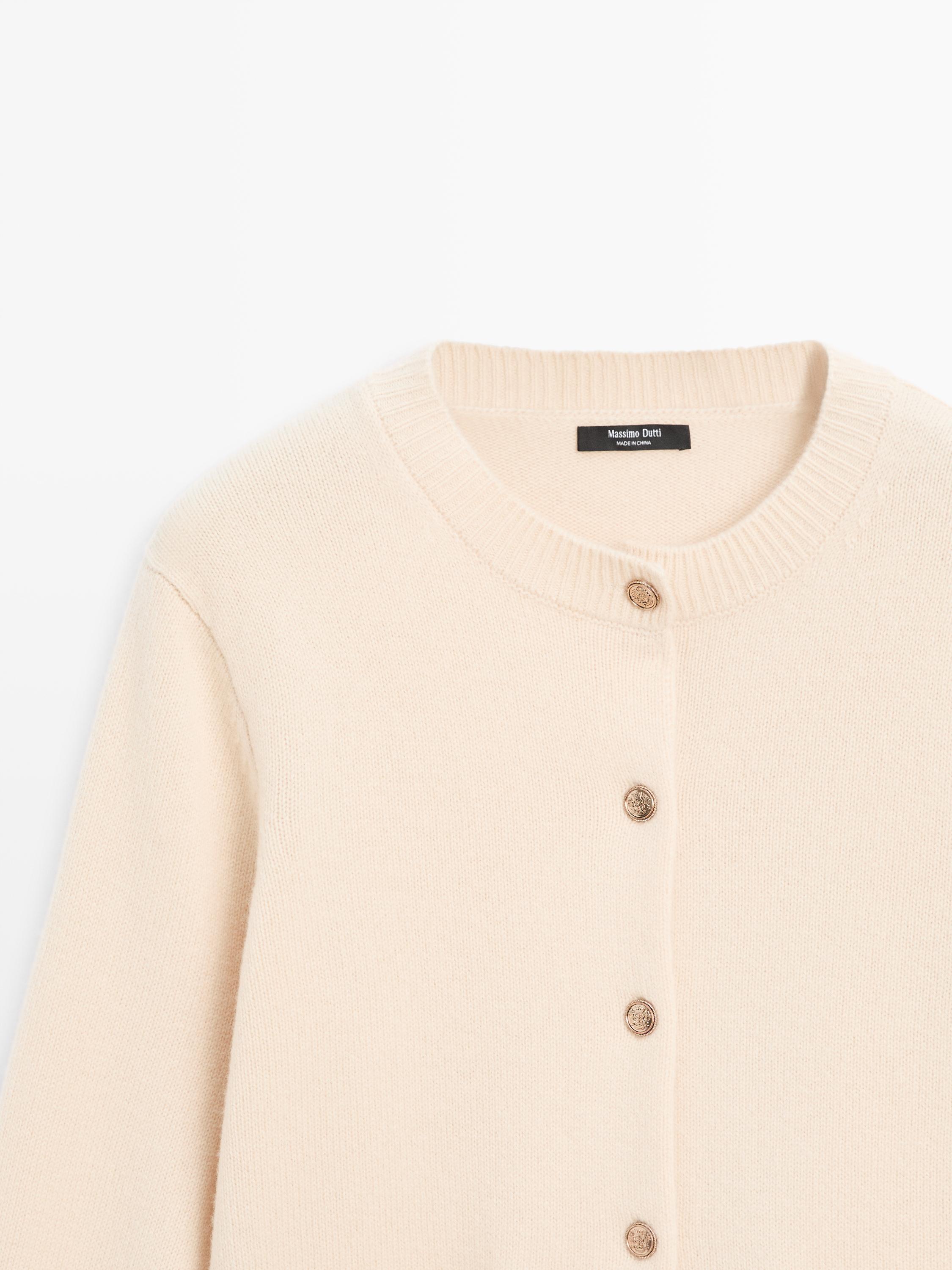 Cardigan boutons dorés