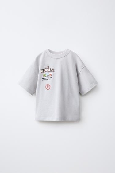 THE AVENGERS © PRINT T-SHIRT — Blue gray 1