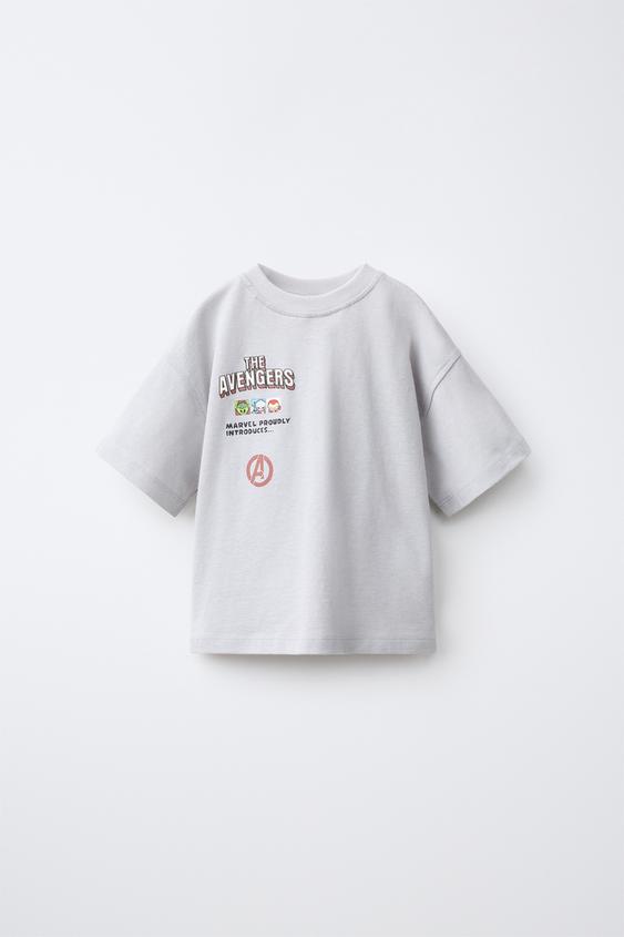 T-SHIRT IMPRIMÉ THE AVENGERS © - Gris bleu de Zara - Image 0