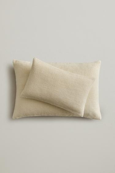 Zara LINEN THROW PILLOW COVER - Beige