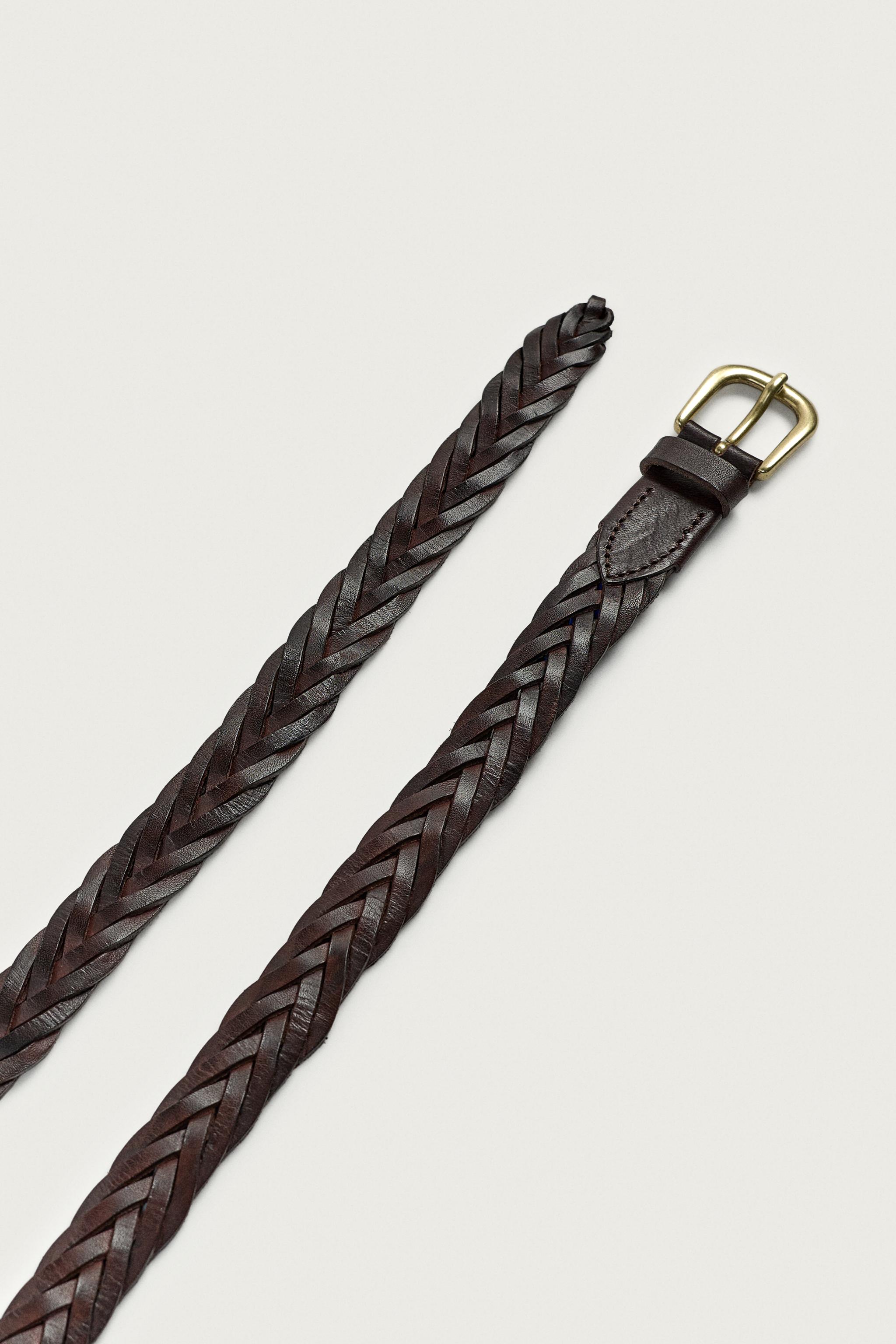 CEINTURE EN CUIR TRESSÉ AARON LEVINE X ZARA