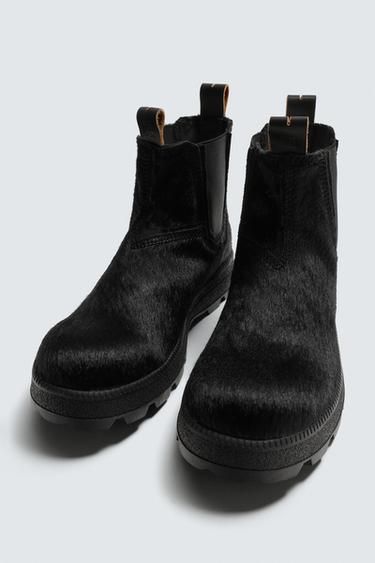 BOTTES CHELSEA EN CUIR X SR_A - Noir de Zara - Image 4