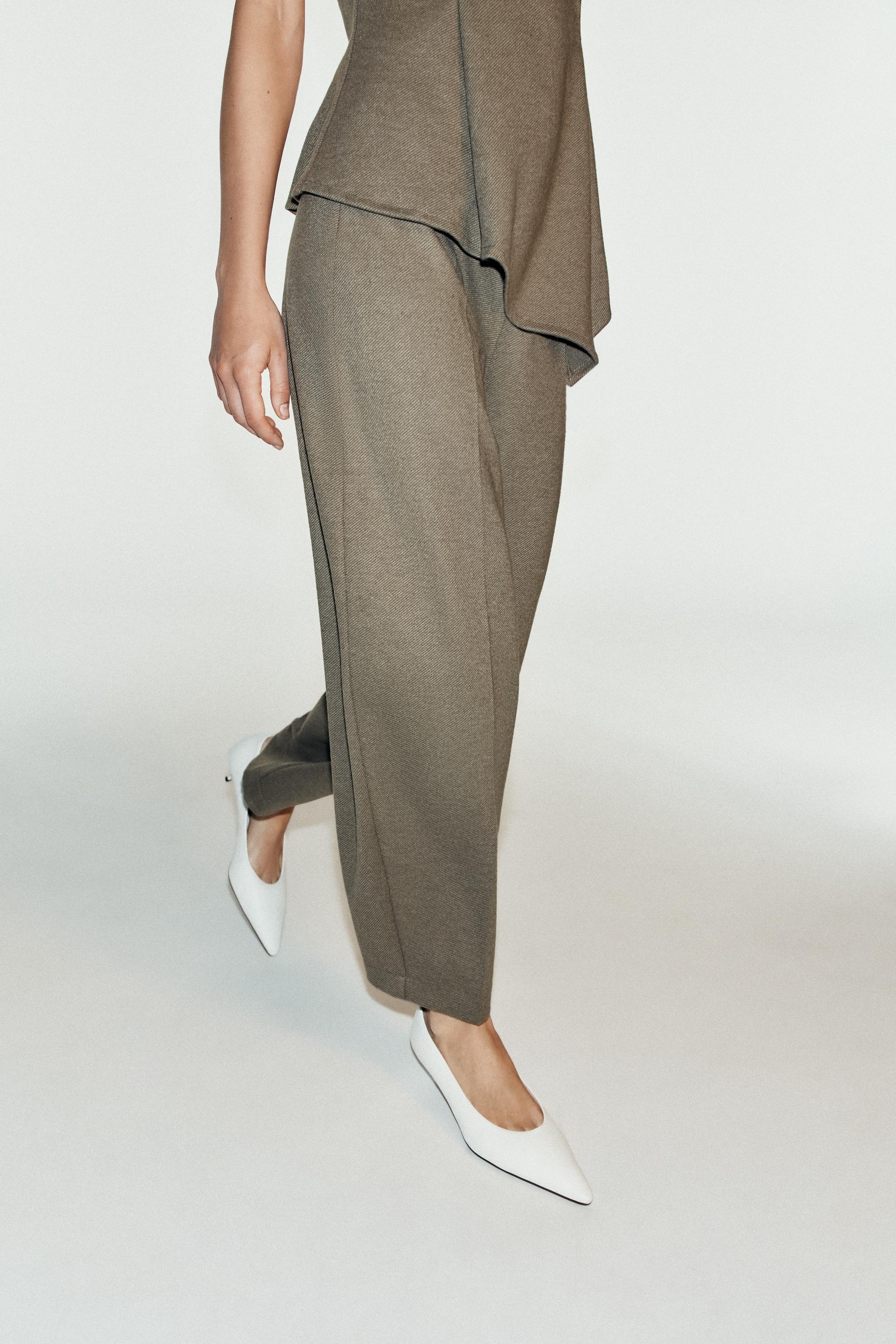 Женские брюки Zara SOFT CARROT PANTS — фото 5