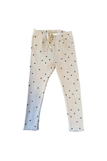 POLKA DOTS RIBBED LEGGINGS