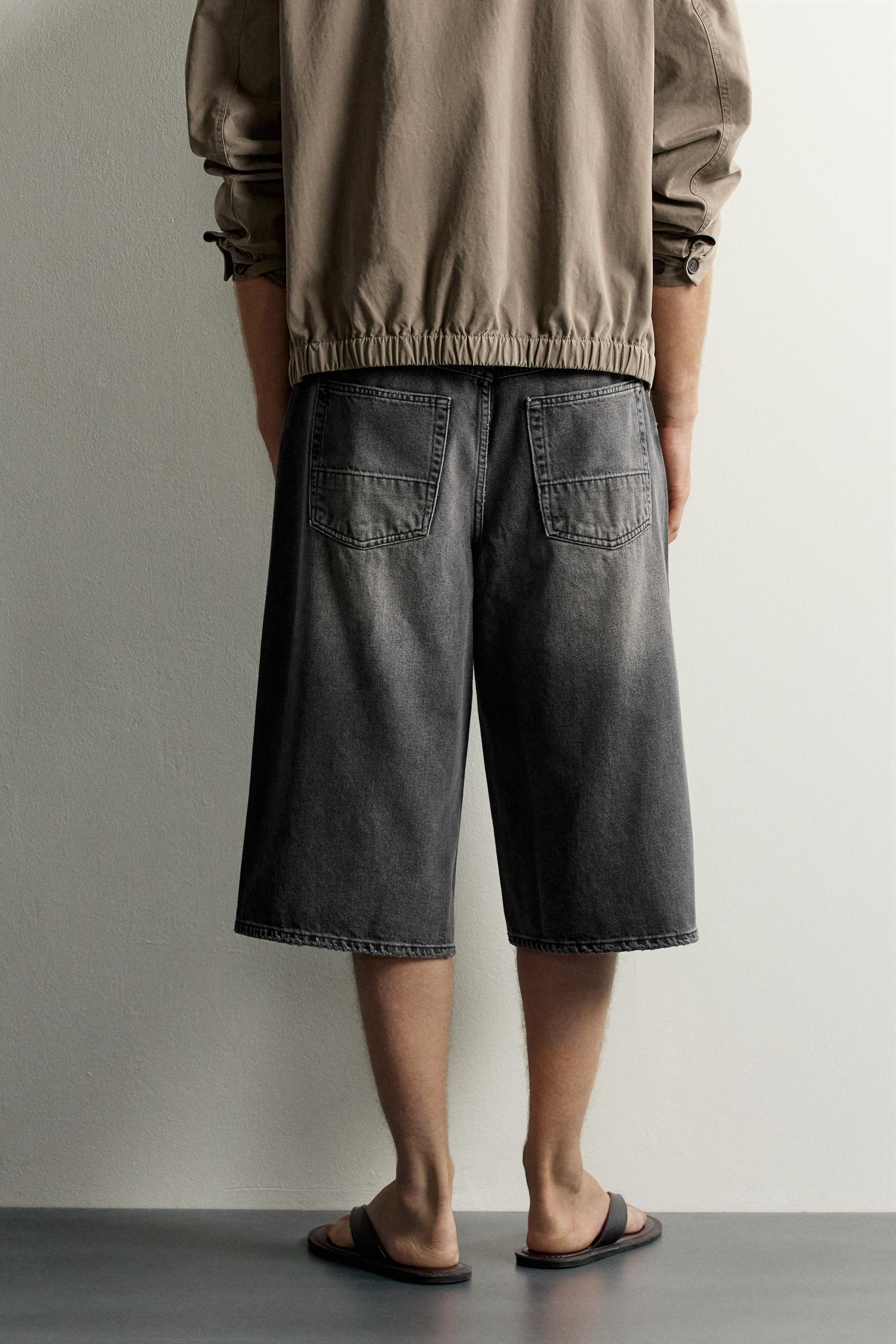 BAGGY FIT DENIM JORTS