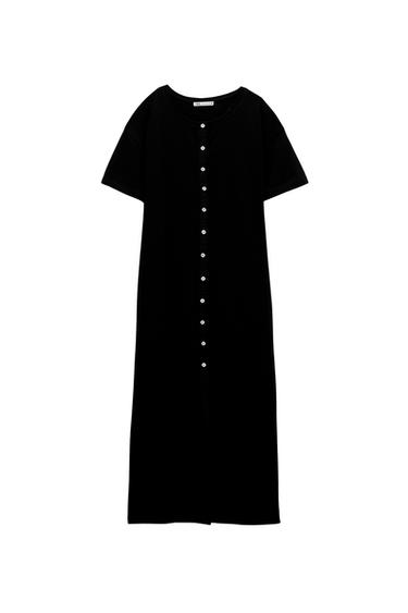 VESTIDO LARGO BOTONES