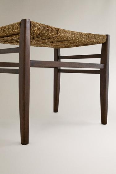 TABOURET EN BOIS DE MANGUIER - Marron de Zara - Image 3