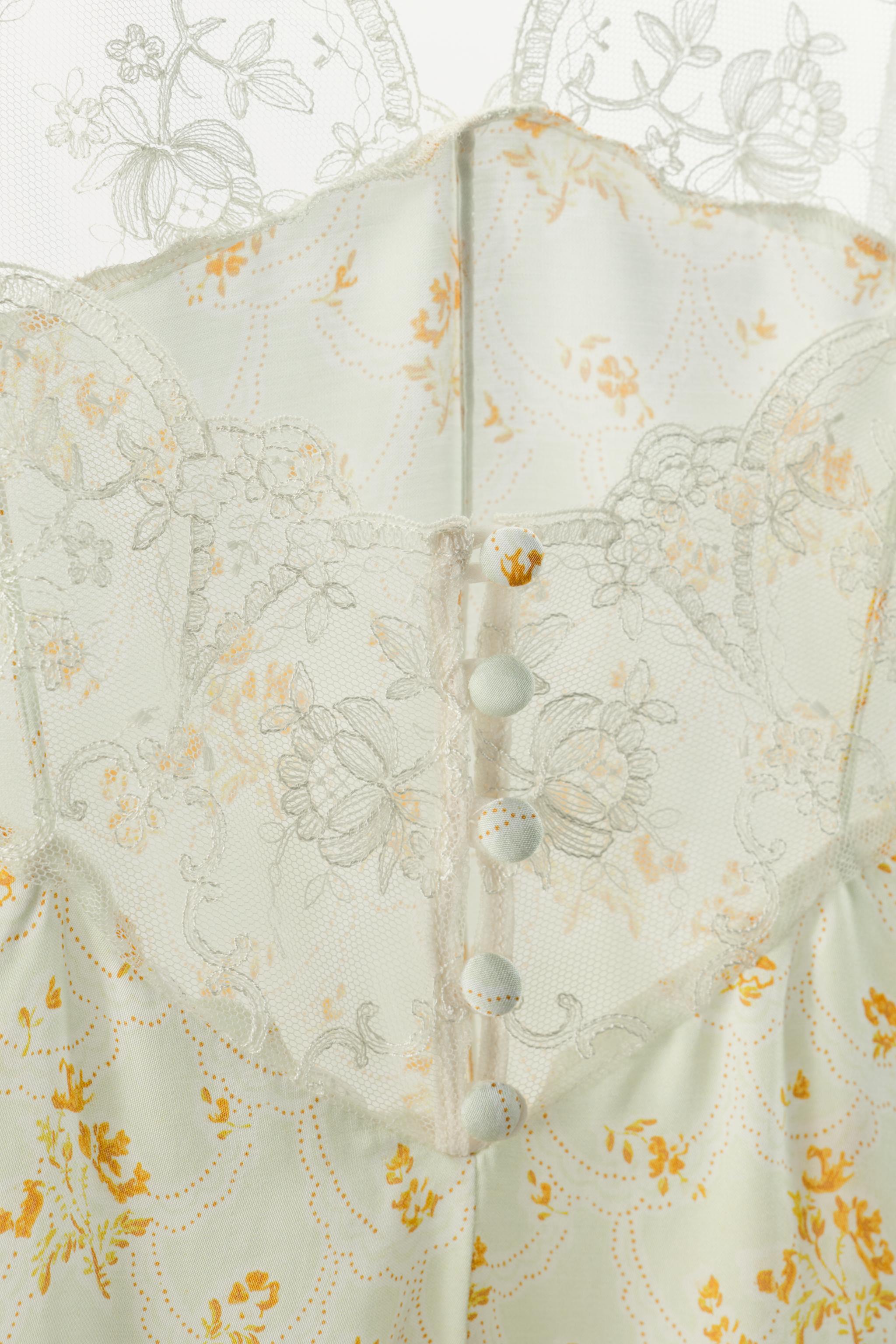 LACE FLORAL PRINT JUMPSUIT