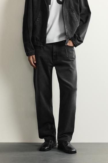 BASIC SLIM FIT JEANS - Charcoal by Zara