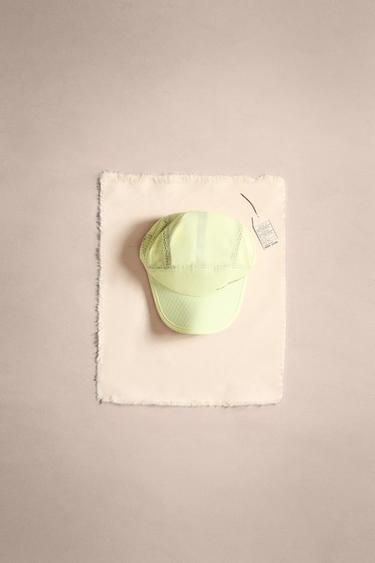 Zara PERFORATED TECHNICAL CAP - Light lime green - Image 0