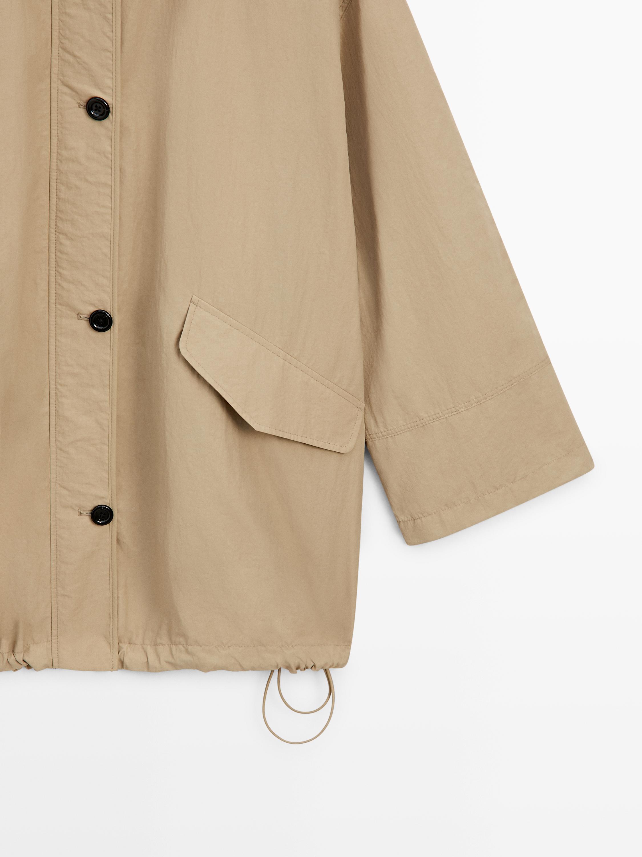 Parka bouffante à capuche