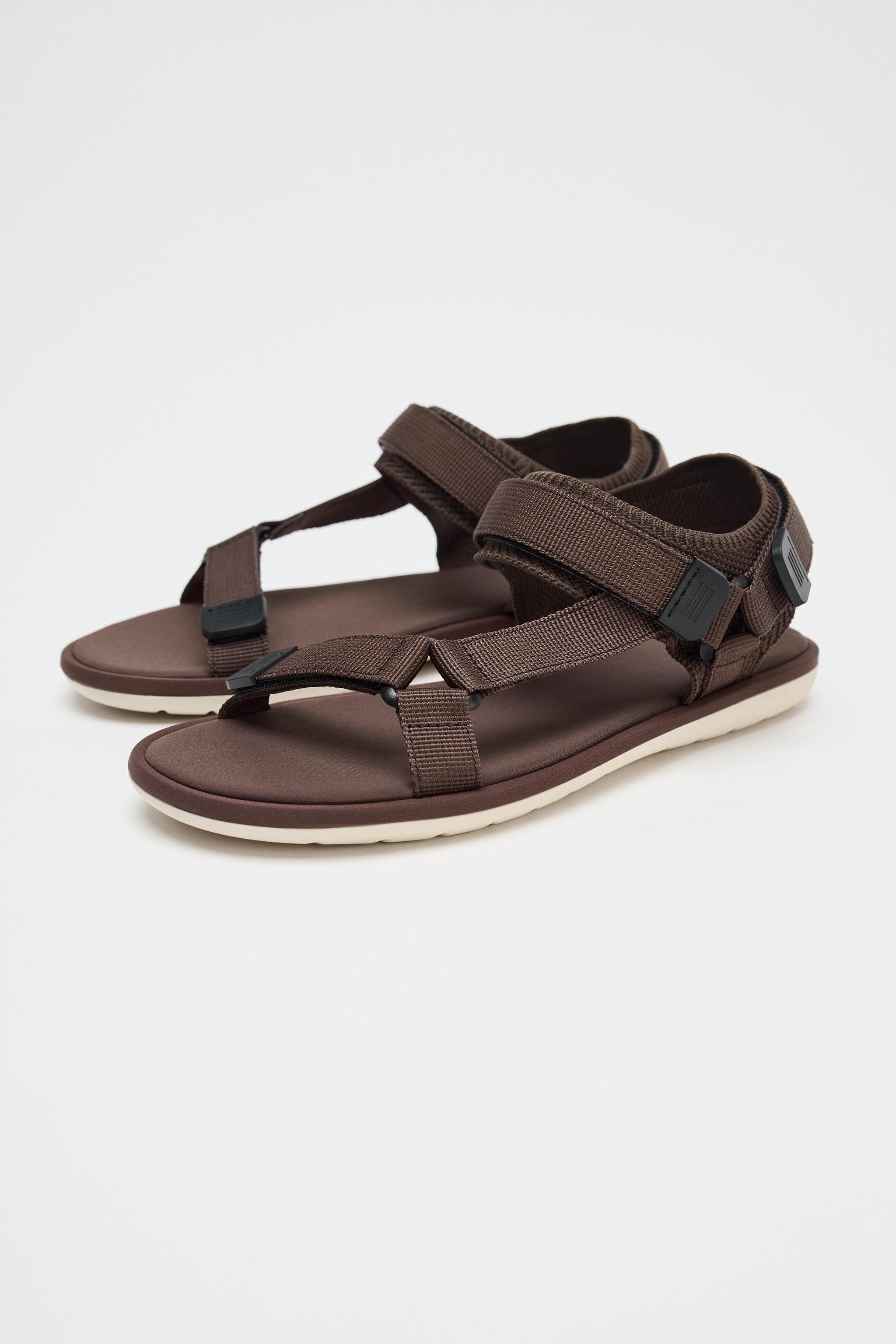 ZARA ストラップ付きサンダル 5502/610 ストラップ付きサンダル - ブラウン | ZARA Japan / 日本