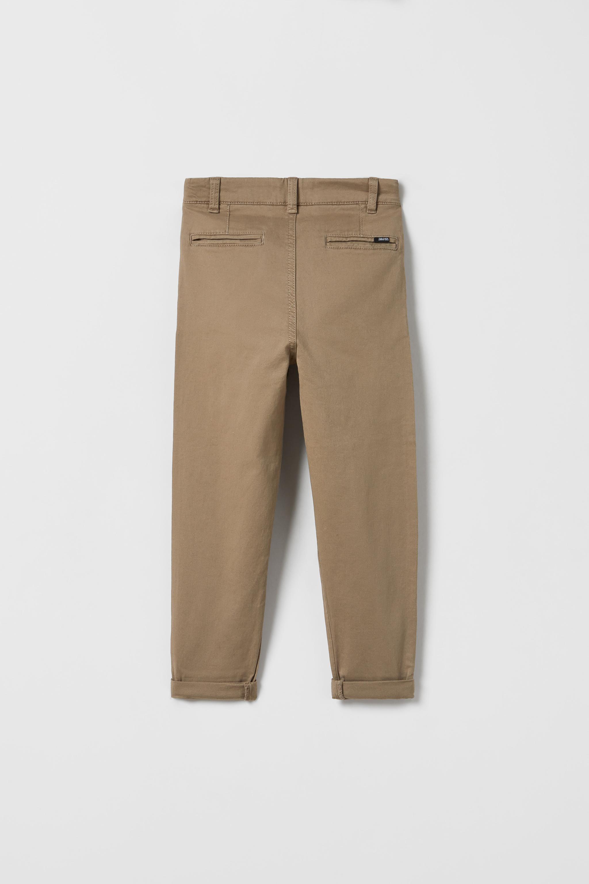 Calças chino homem store zara