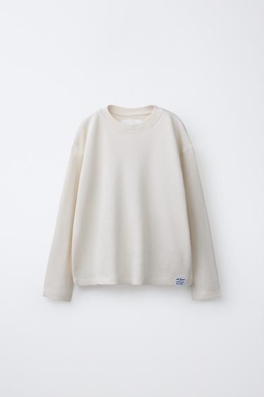 CAMISETA ESTRUCTURA ETIQUETA - Crudo de Zara