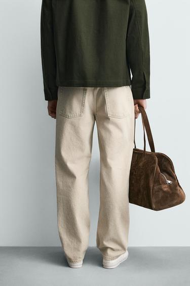 STRAIGHT ANKLE FIT JEANS - Grey green by Zara - Image 2