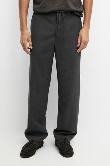 Zara 100% wool co-ord pants - Gray