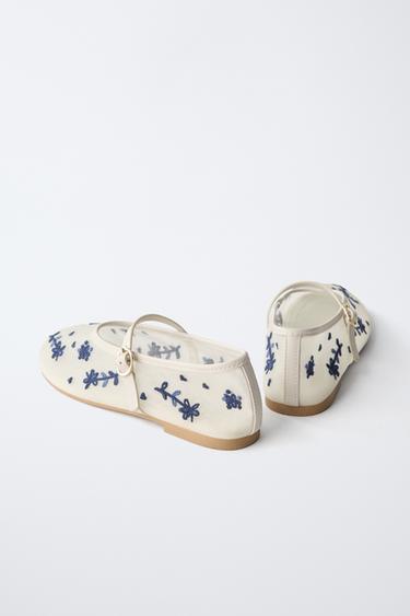 BALLERINES BRODÉES - Blanc de Zara - Image 4