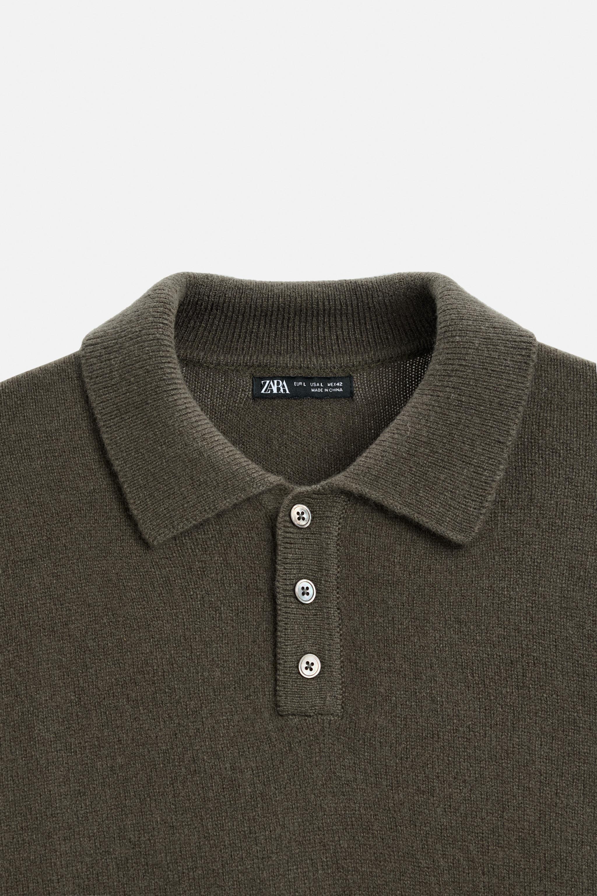 Zara hotsell EXTRASOFT 100% WOOL KNIT POLO XL NWT $80