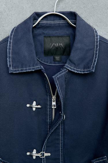 STORIESZ - TOPSTITCHED FIREMAN CLASP JACKET - navy by Zara - Image 2