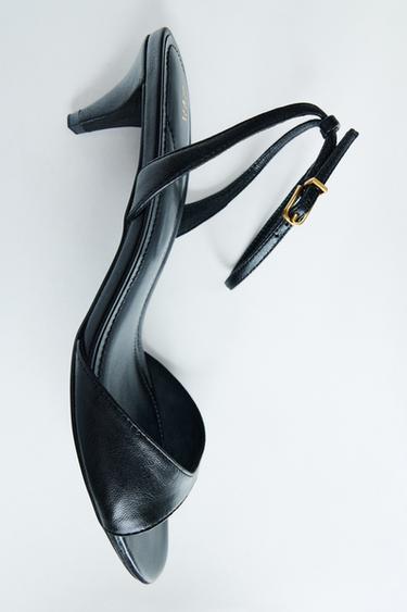 SANDALIA TACÓN PULSERA - Negro de Zara
