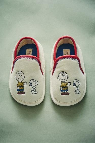 PANTUFLA INFANTIL PEANUTS™ - Blanco Crudo de Zara - Imagen 0