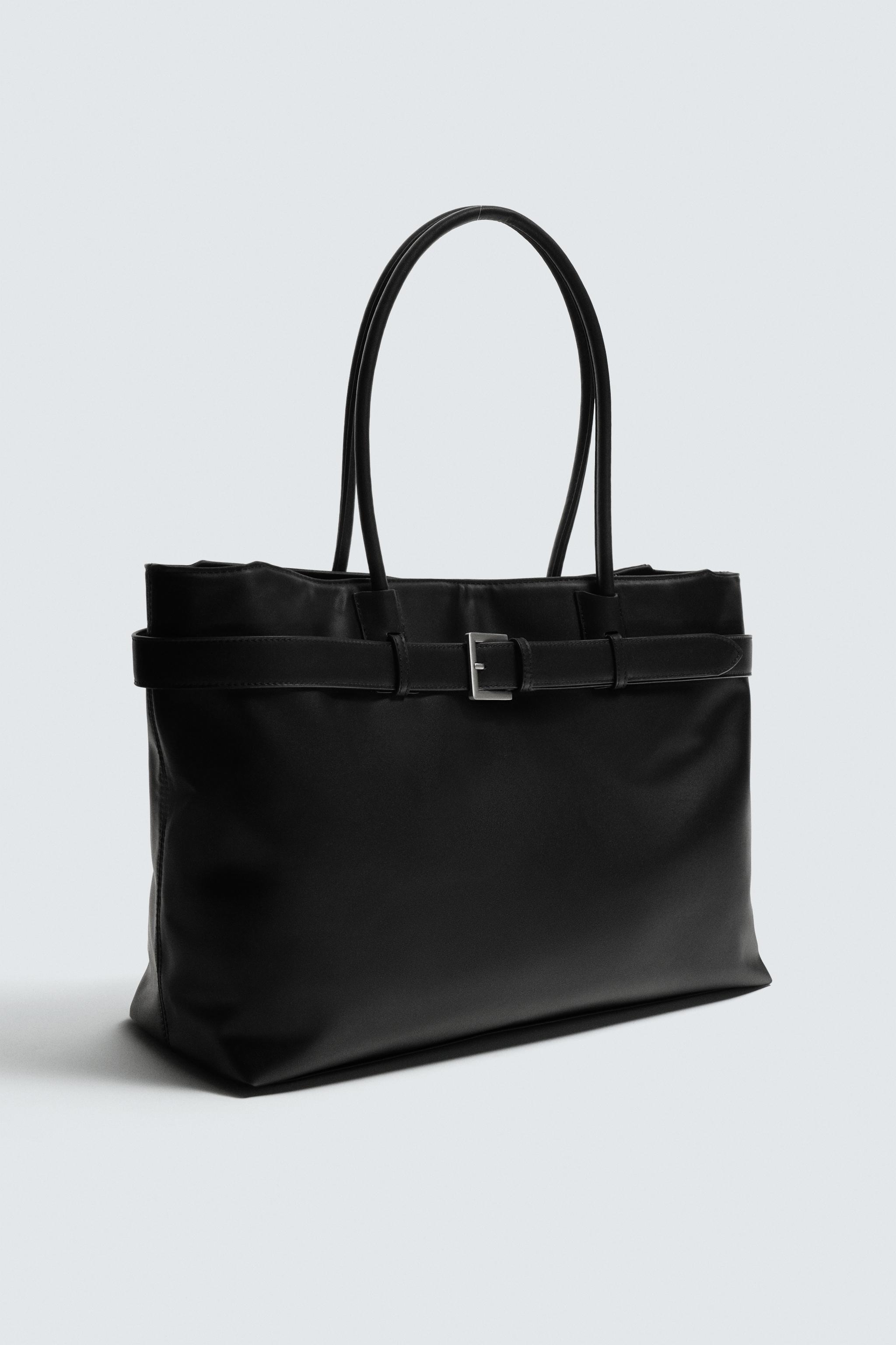 BELT DETAIL SHOPPER BAG