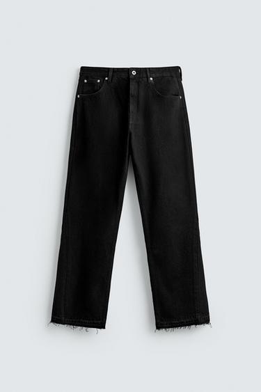 QUẦN JEANS FLARE FIT - Màu đen từ Zara
