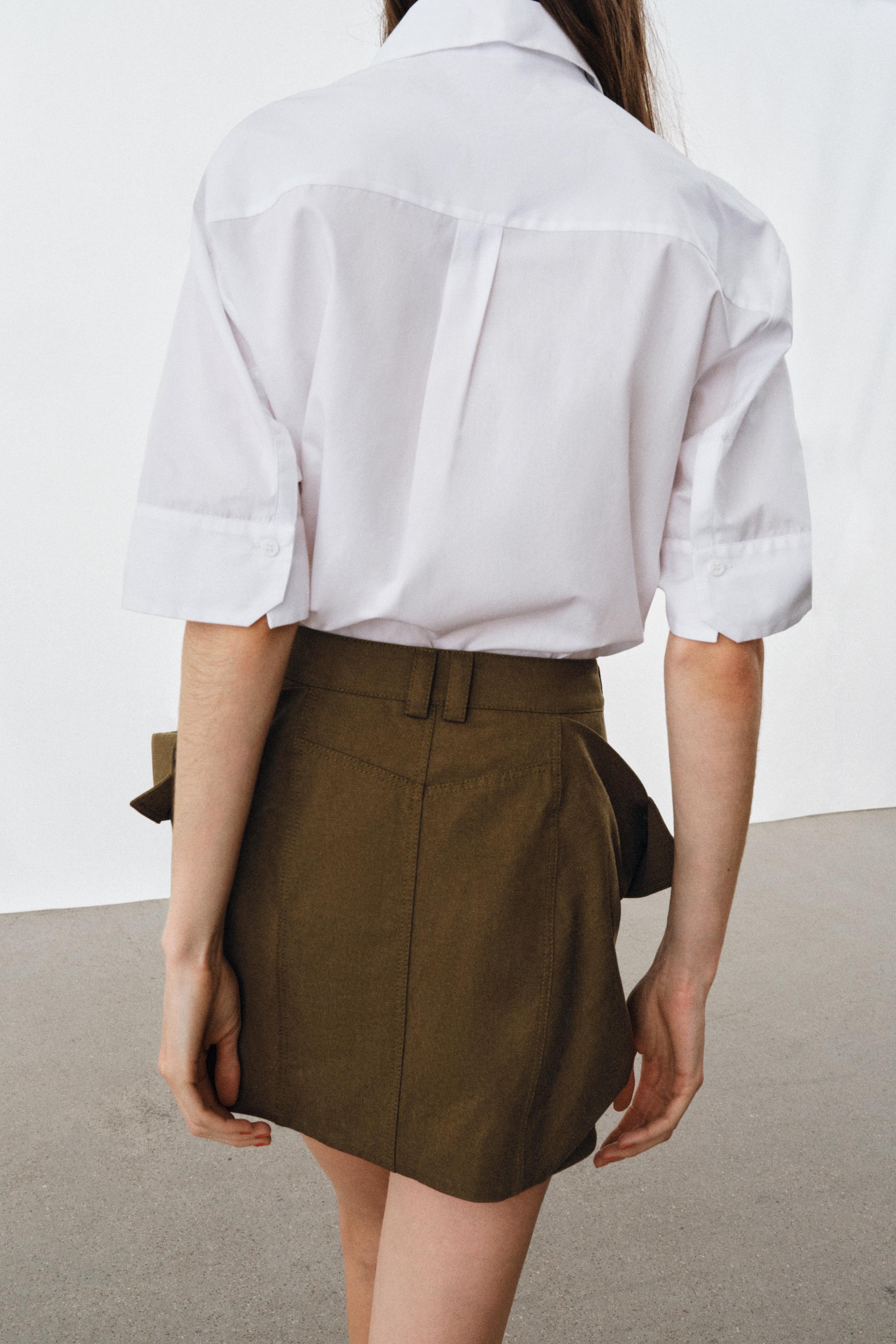 ZW COLLECTION POPLIN SHIRT WITH BIB