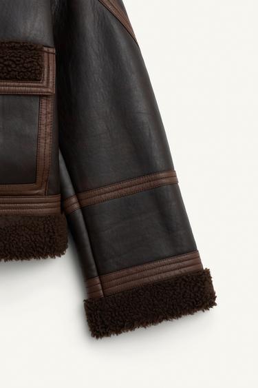 DOUBLE-FACED JACKET LIMITED EDITION - Chocolate by Zara - Image 9