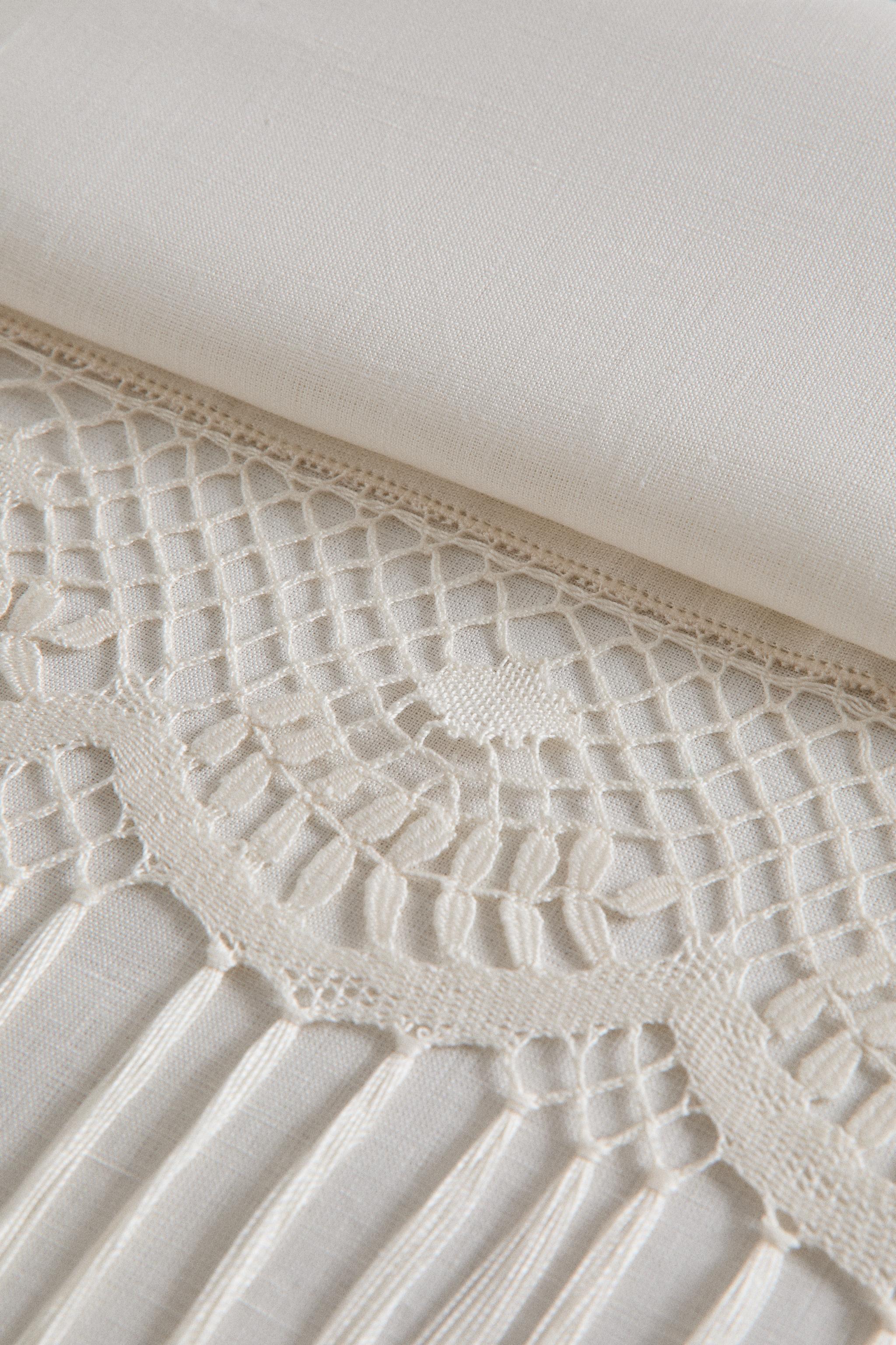 SERVIETTE DE BAIN LIN DENTELLE CAMARIÑAS