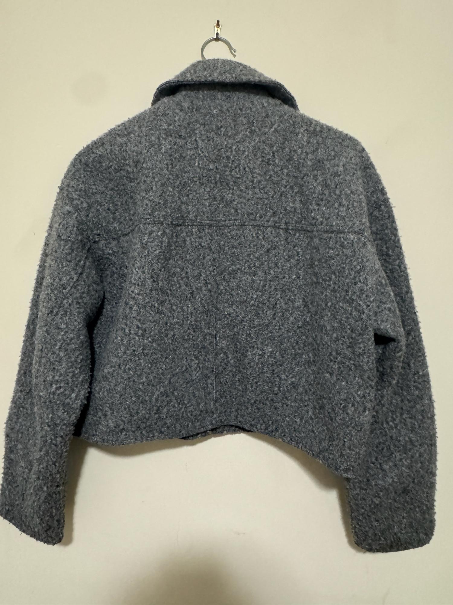 CROPPED BOUCLÉ JACKET SECOND HAND | Zara Preowned