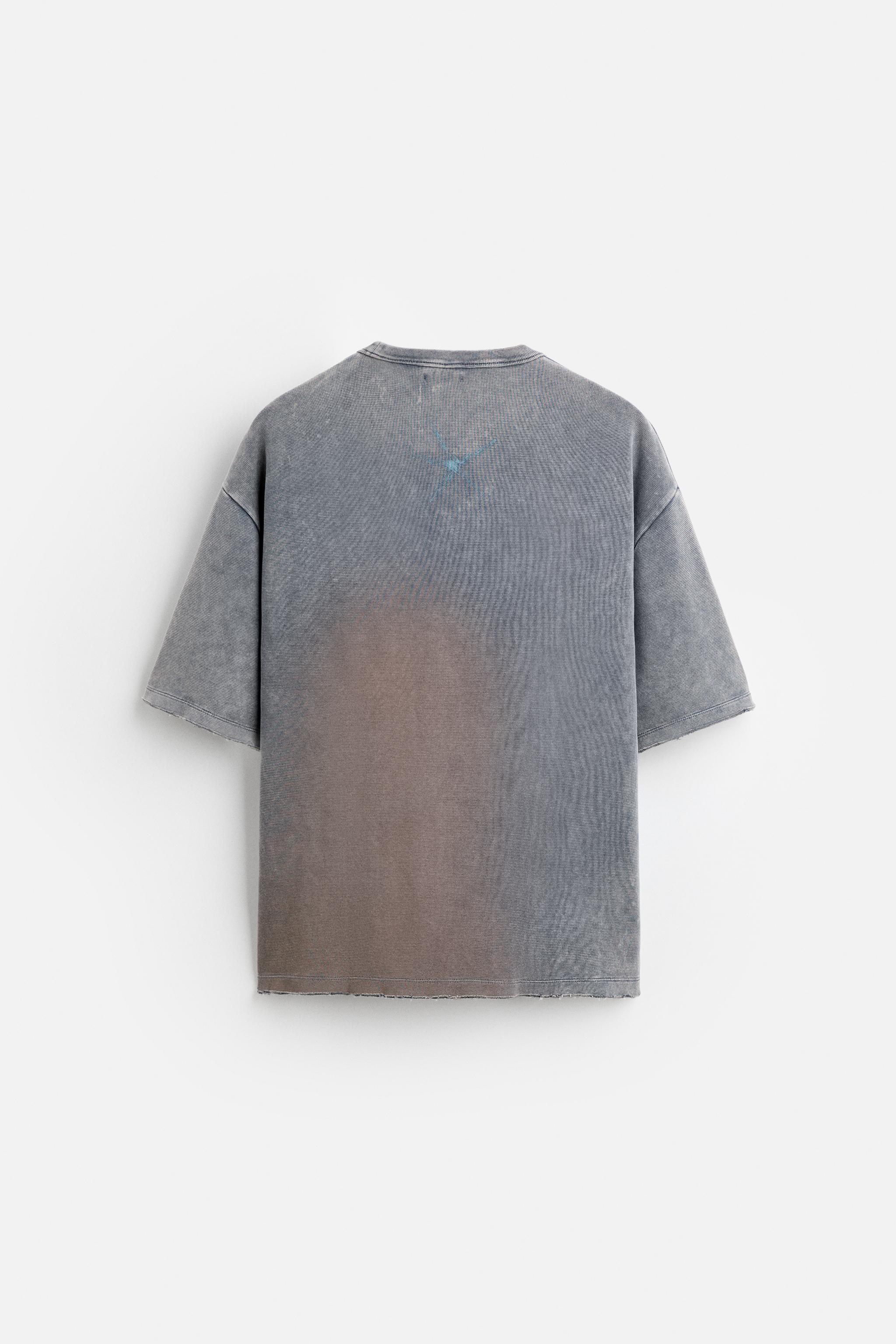 ABSTRACT PRINT T-SHIRT - Blue / Indigo | ZARA Australia