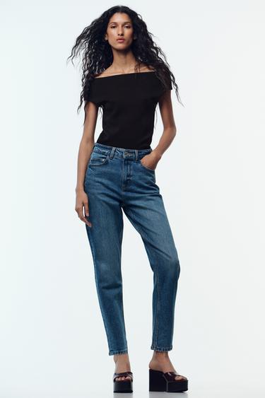 Zara Mavi - JEANS Z.01 MOM FIT COMFORT YÜKSEK BEL