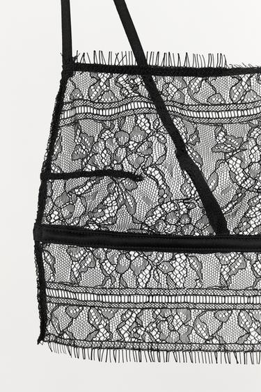 BRALETTE BANDEAU DENTELLE - Noir de Zara - Image 5