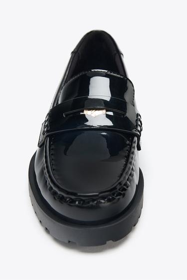 MOCASÍN PENNY PLATAFORMA - Negro de Zara