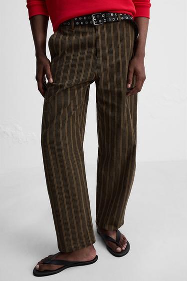 STRIPED BALLOON FIT TROUSERS © OTIS KWAME KYE QUAICOE - Brick by Zara