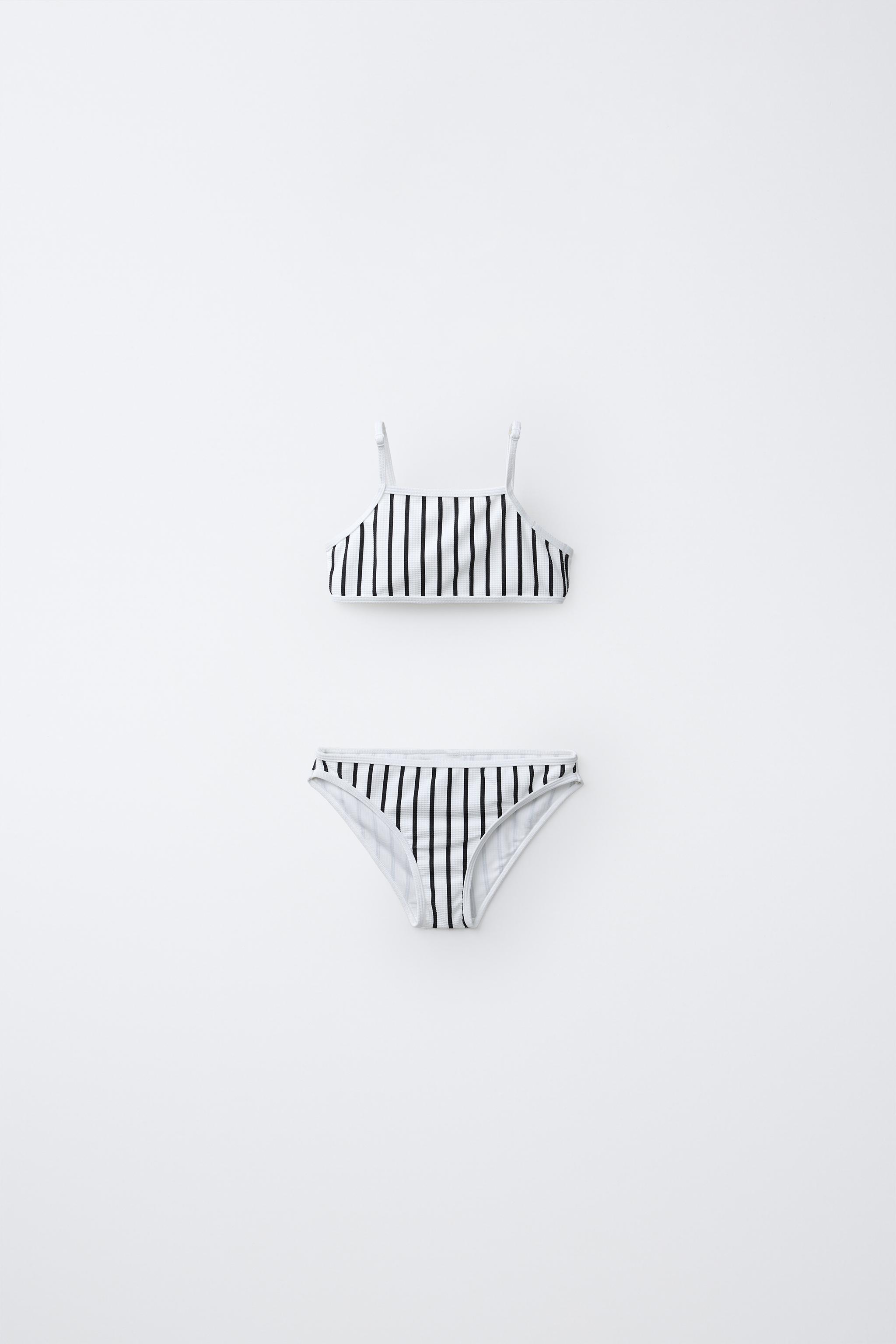 6-14 YRS | TEXTURED STRIPED BIKINI