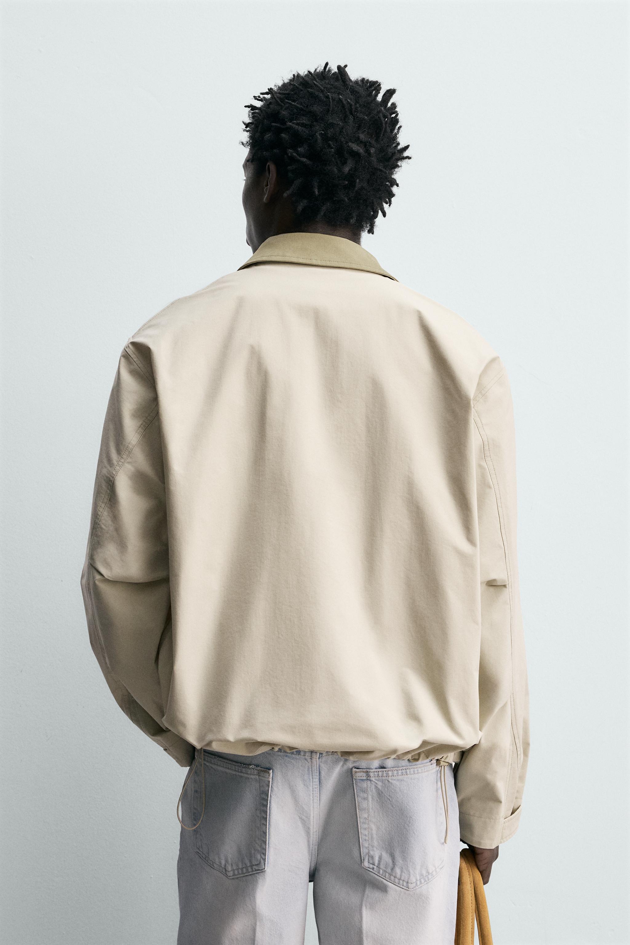 コントラストカラーテクニカルジャケット - アイス グレー | ZARA 
