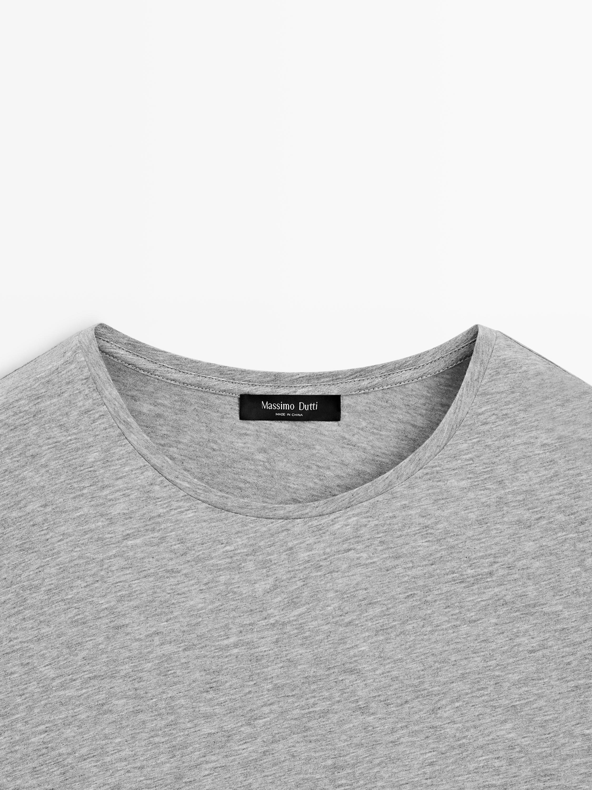 T-shirt manches courtes en coton mélangé